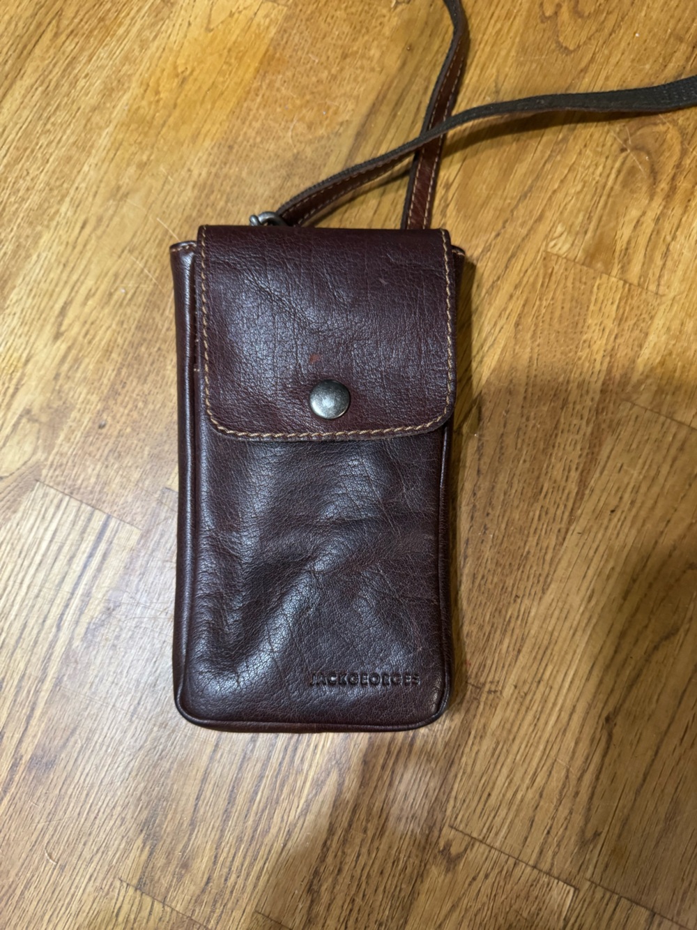 Jack Georges Brown Leather Sleeve – Slim Carrying Case - Leather Travel Wallet